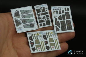 Quinta Studio QD48405 F-14D 3D-Printed &amp;amp; colored Interior on decal paper (Hobby Boss) 1/48 – obrázek 3
