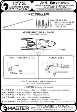 Master AM-72-164 A-4 Skyhawk - LONG STRAIGHT Refueling Probe Boom (used on A-4E/F &amp;amp; TA-4F/J versions) 1/72 – image 4