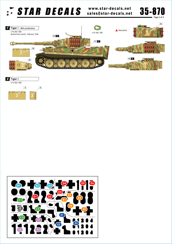 Star Decals 35-870 German Tanks in Italy 1 1/35 – image 2
