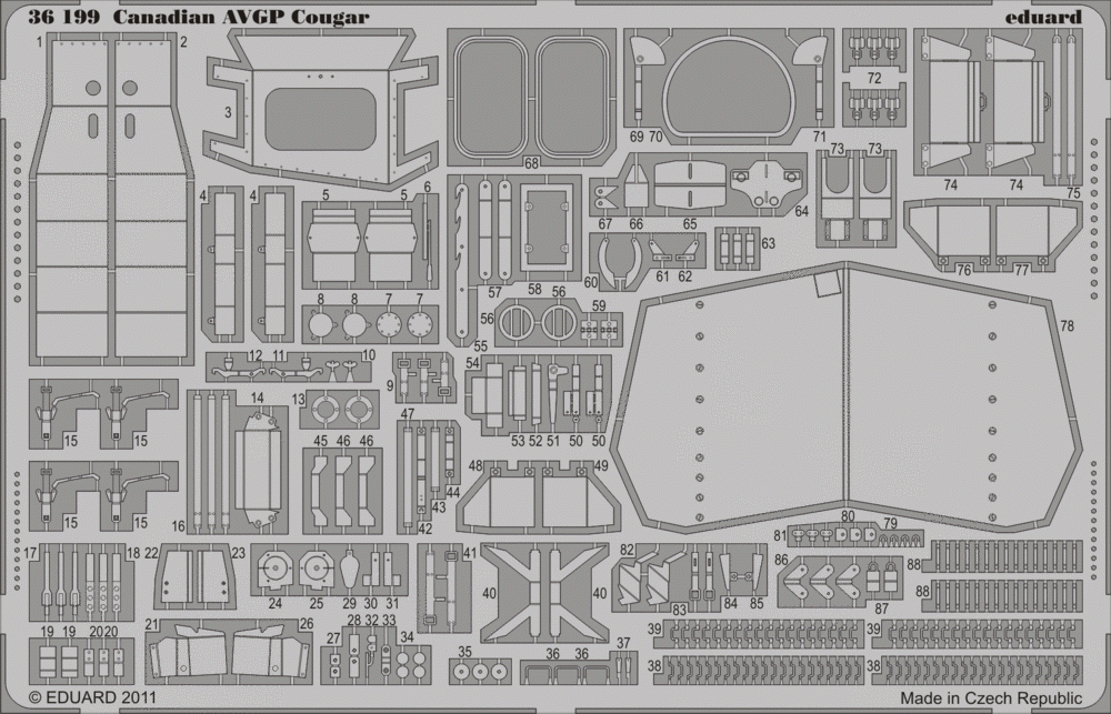 Eduard 36199 Canadian AVGP Cougar 1/35 Trumpeter