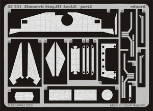 Eduard 35751 Zimmerit StuG. III Ausf. G 1/35 Dragon – immagine 2