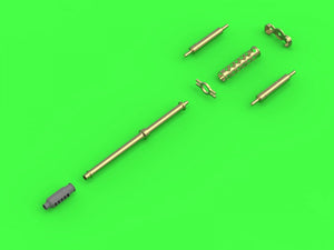 Master AM-35-002 AH-64 Apache - M230 Chain Gun barrel (30mm), Pitot Tubes and tail antenna (resin, PE and turned parts) 1/35 – Bild 2