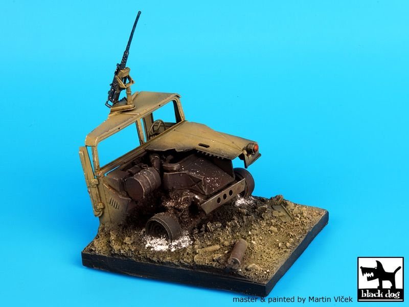 Black Dog D35018 Destroyed Humvee base 1/35 – Bild 4