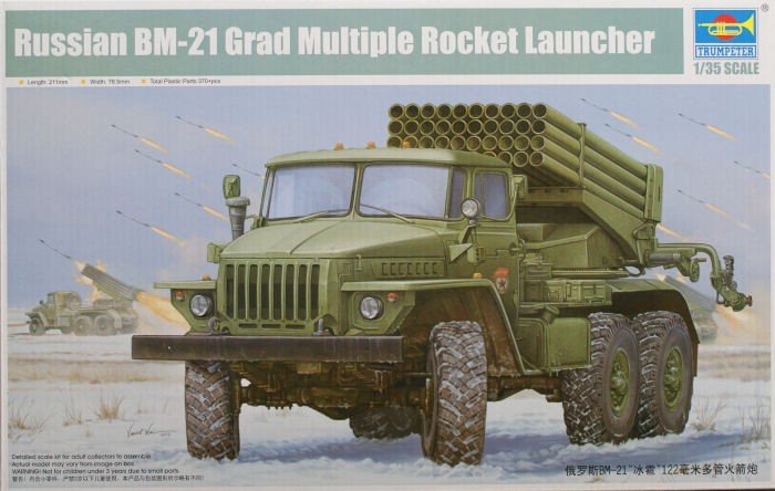 Trumpeter 01013 Russian BM-21 Grad Multiple Rocket Launcher 1/35