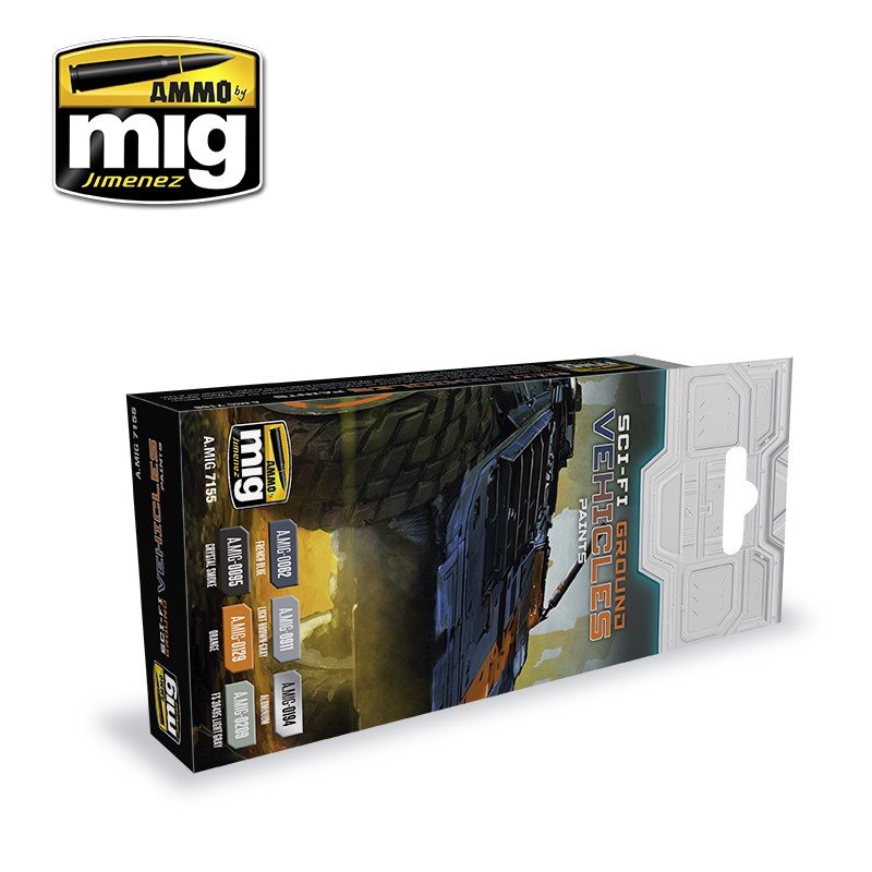 AMMO Mig 7155 SCI-FI GROUND VEHICLES COLOR SET 6x17ml – obrázek 2