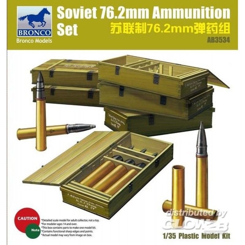 Bronco AB3534 SOVIET 76.2mm AMMUNITION SET 1/35