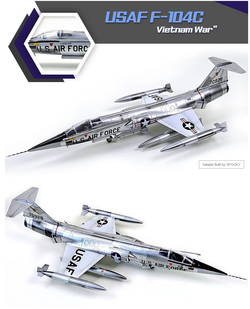 Academy 12576 USAF F-104C Vietnam War 1/72 – image 4