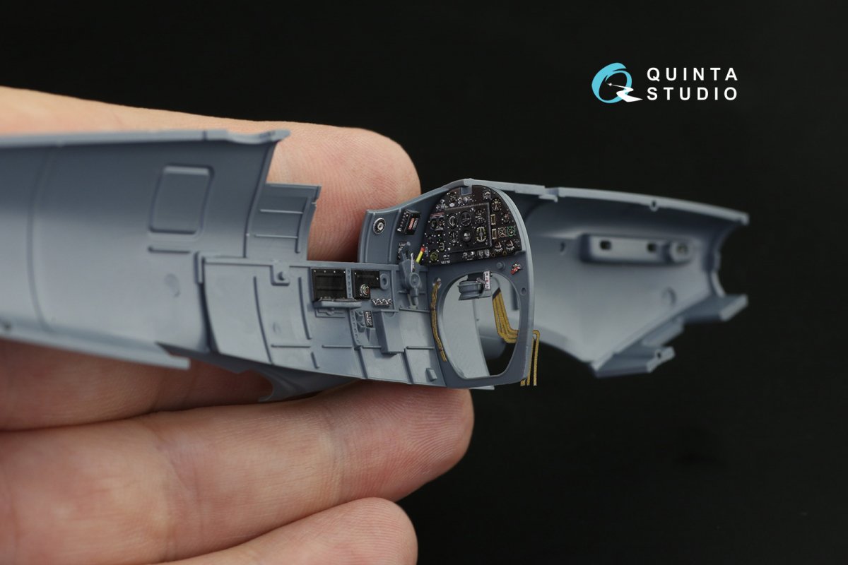 Quinta Studio QD48205 Spitfire Mk.II 3D-Printed &amp;amp; colored Interior on decal paper (Eduard) 1/48 – image 7