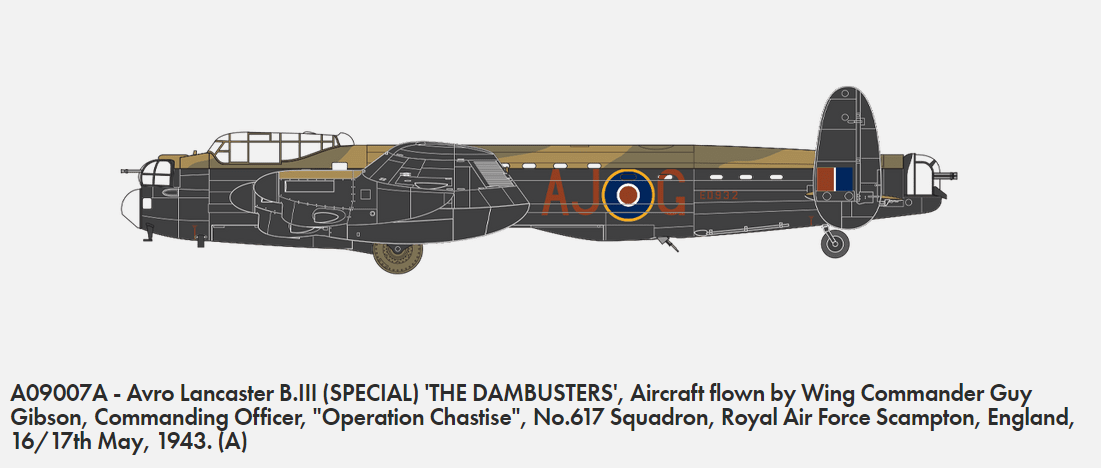 Airfix 09007A Avro Lancaster B.III (SPECIAL) THE DAMBUSTERS 1/72 – image 2