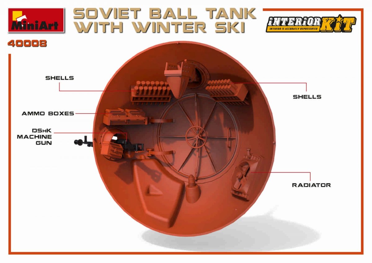 MiniArt 40008 SOVIET BALL TANK w/ WINTER SKI. INTERIOR KIT 1/35 – Bild 19
