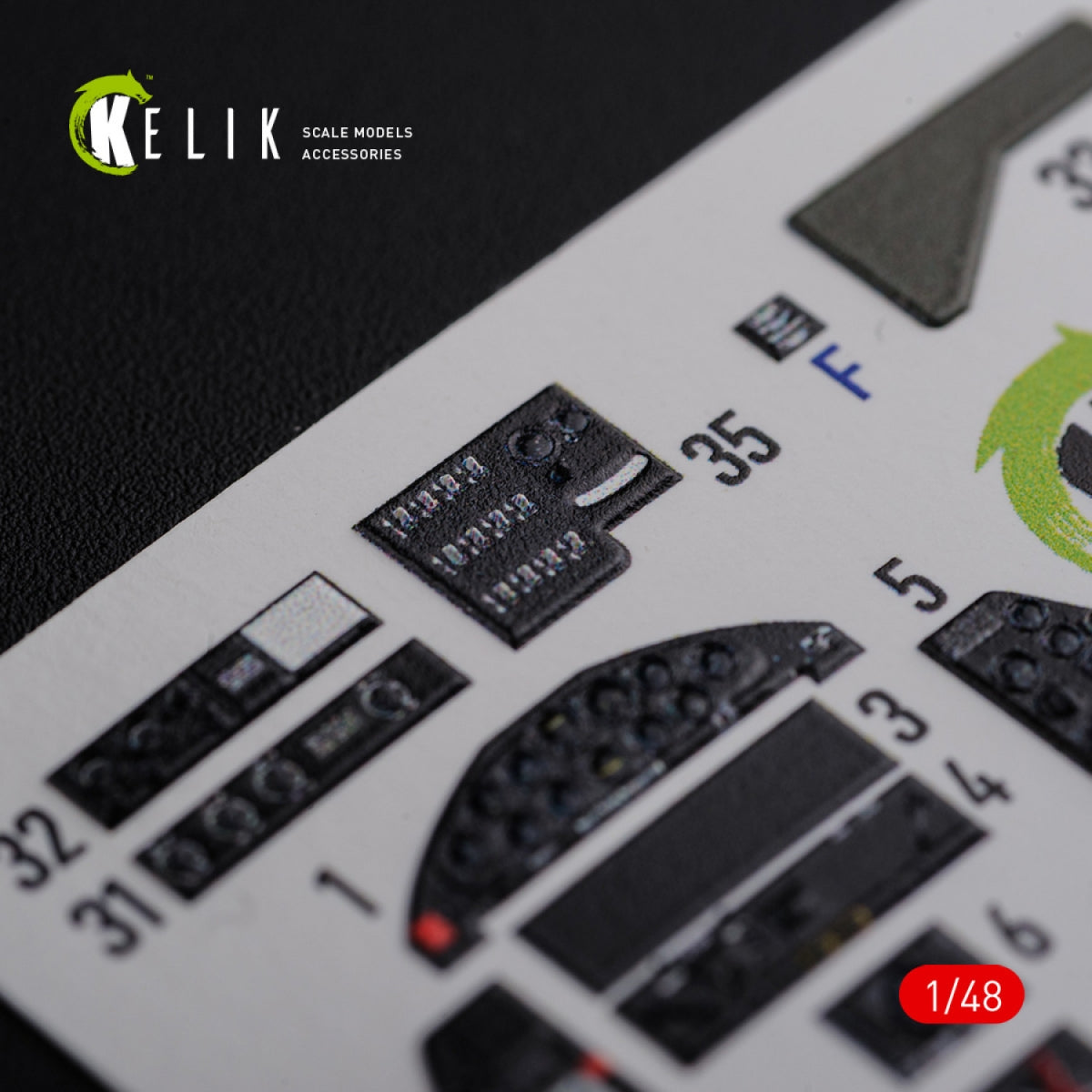 KELIK K48087 TBF-1C interior 3D decals for Academy kit 1/48 – obrázek 5