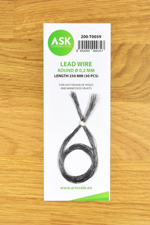 ASK T0059 Lead Wire - Round Ø 0.2 mm x 250 mm (30 pcs)