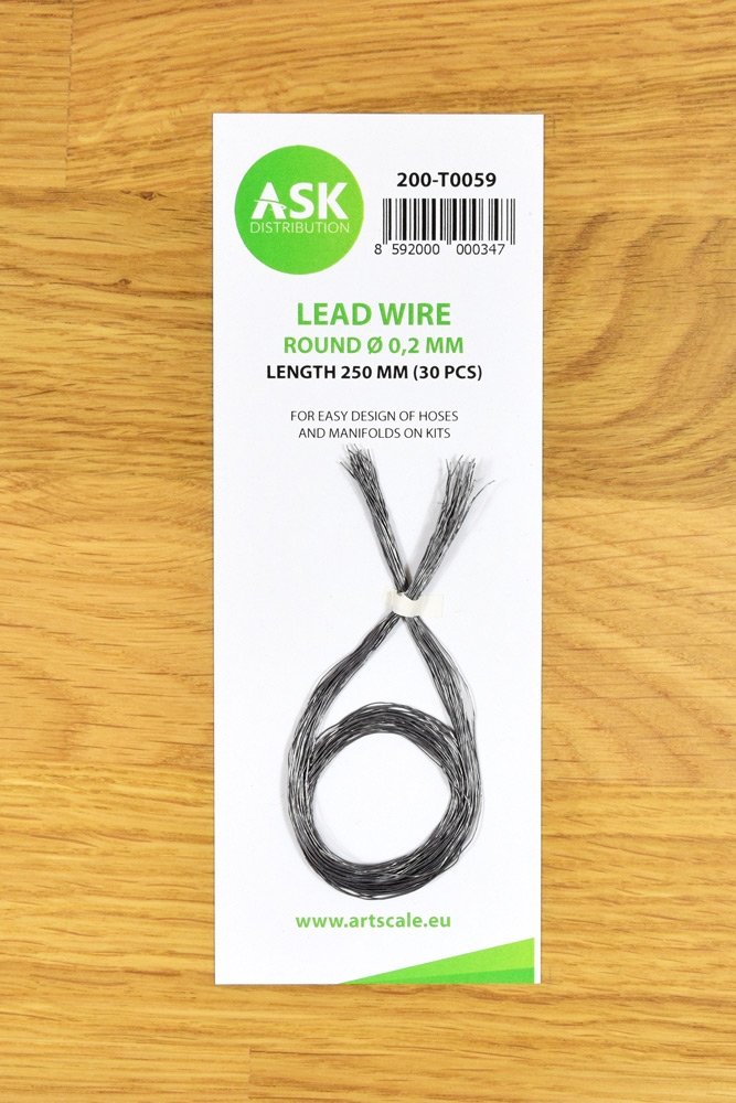 ASK T0059 Lead Wire - Round Ø 0.2 mm x 250 mm (30 pcs)