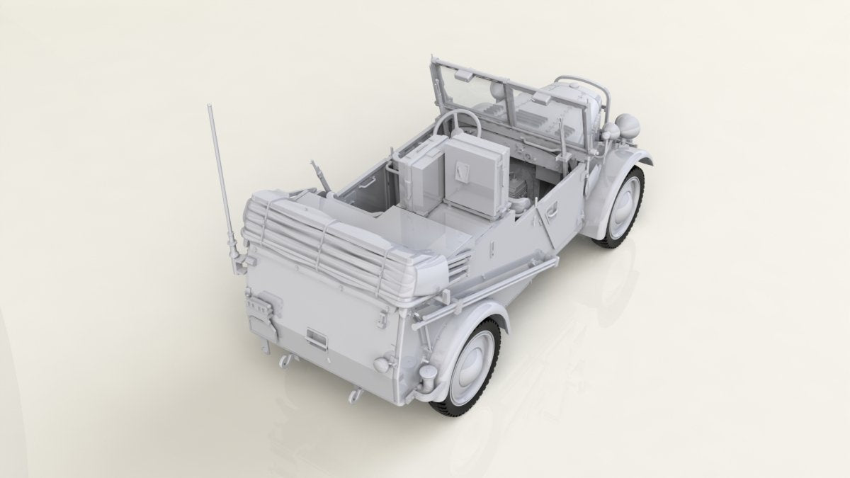 ICM 35583 le.gl.Einheitz-Pkw Kfz.2, WWII German Light Radio Communication Car 1/35 – zdjęcie 2