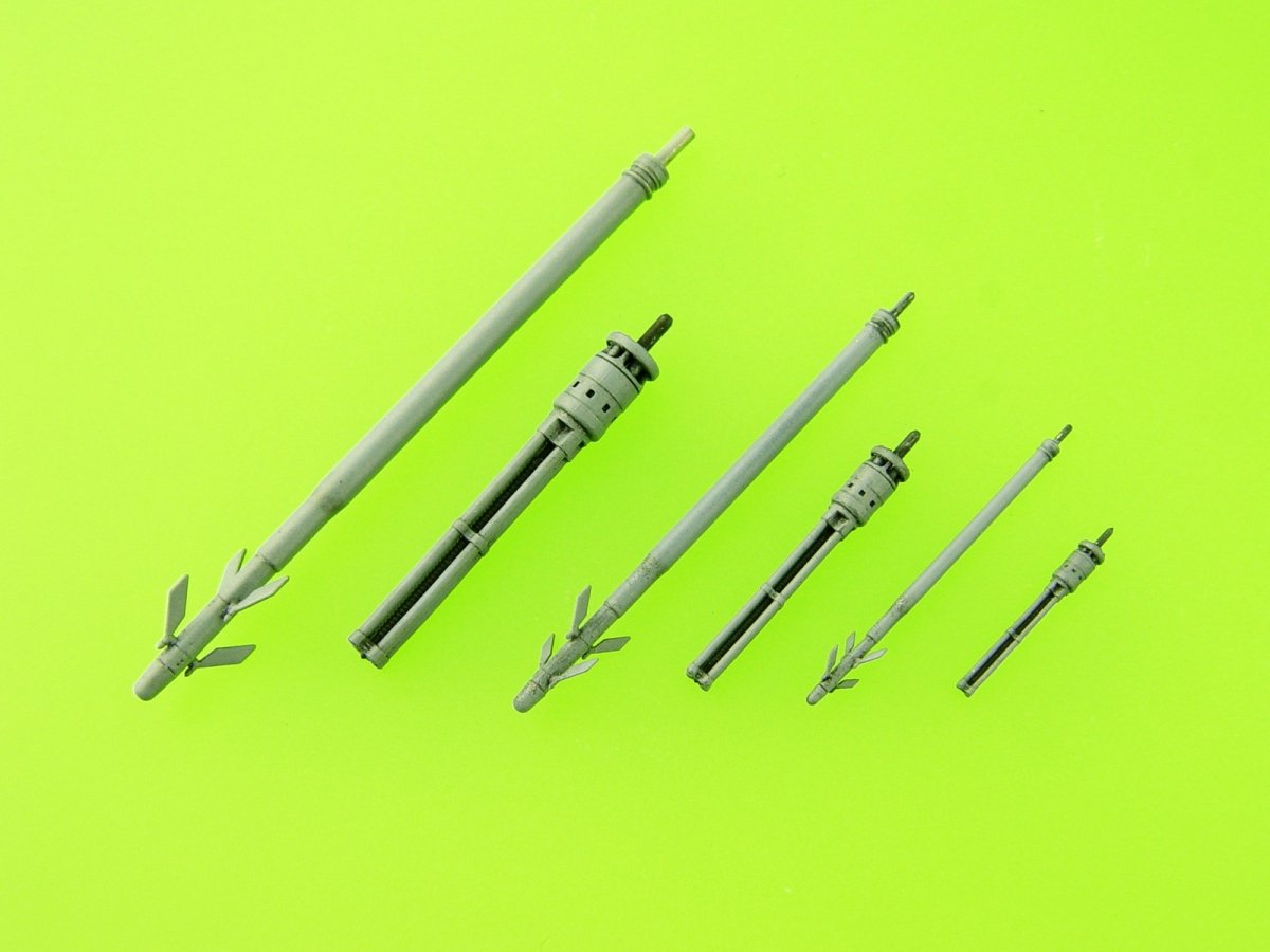 Master AM-48-126 Mi-24 (Hind D/E) - JakB-12.7 machine gun barrel and DUAS probe (metal and resin parts) 1/48 – image 13