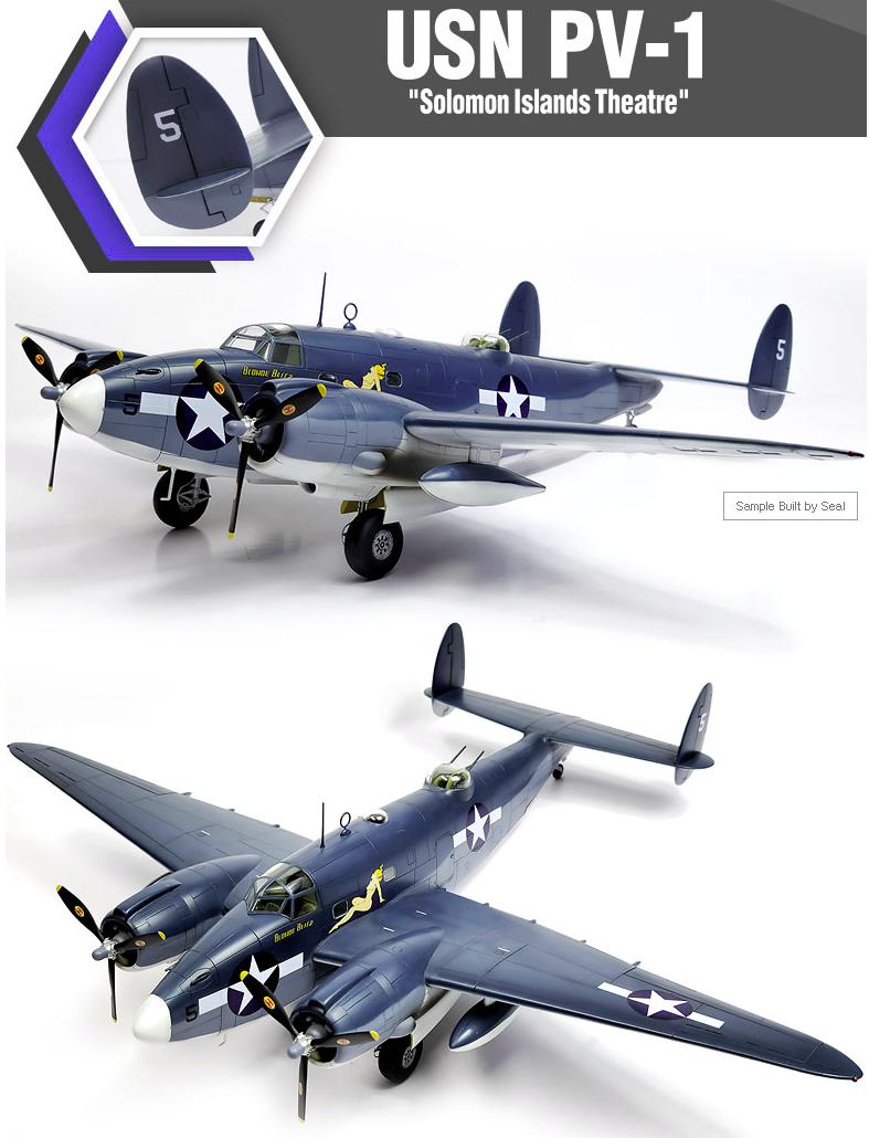 Academy 12347 USN PV-1 &amp;quot;Solomon Islands Theater&amp;quot; 1/48 – obrázek 5