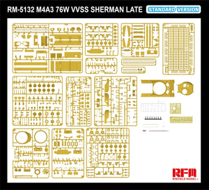 Rye Field Model 5132 M4A3 76W VVSS Sherman Late Standard Version 1/35 – immagine 6