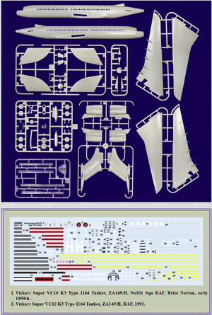 Roden 327 Vickers Super VC-10 K3 Type 1164 Tanker 1/144 – image 3