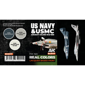 AK Interactive RCS117 US Navy &amp;amp; USMC Aircraft Colors 1945-1980 3x17ml – image 2