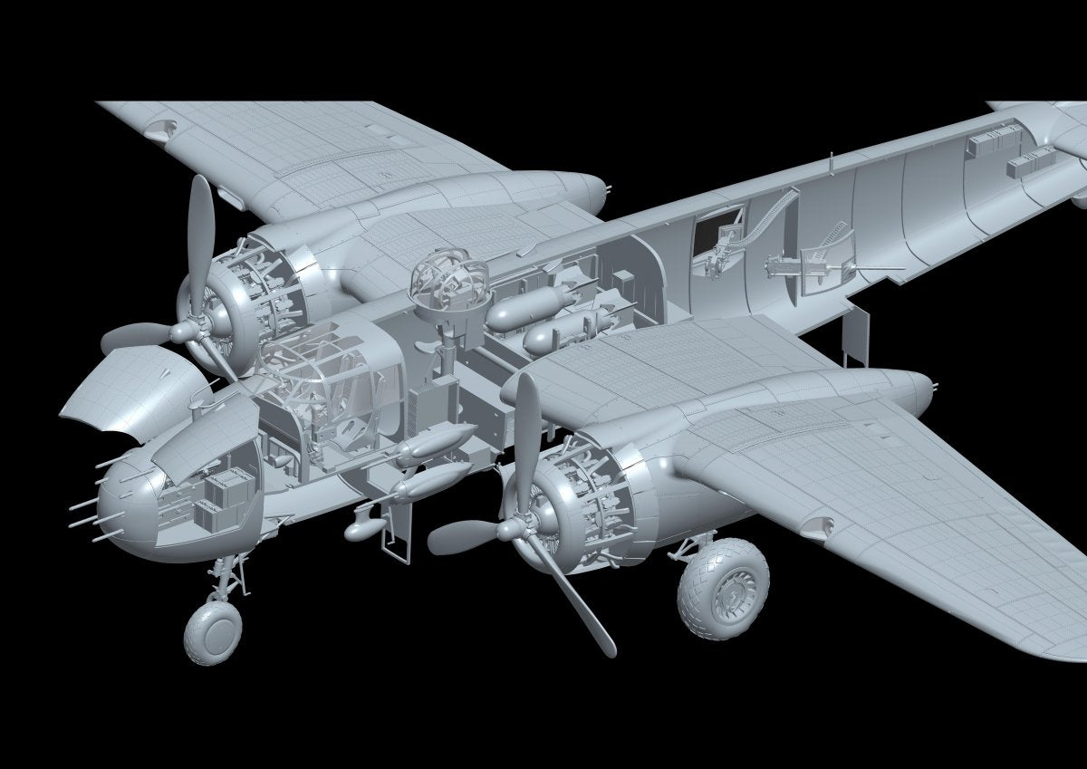 HK Models 01E036 B-25J Mitchell Strafing Babes 1/32 – image 3