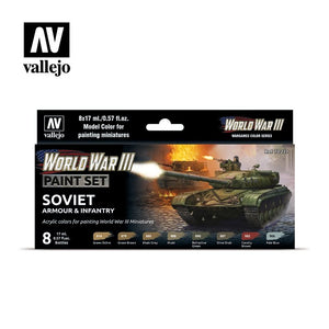 Vallejo 70221 WWIII Soviet Armor &amp;amp; Infantry 8x17ml