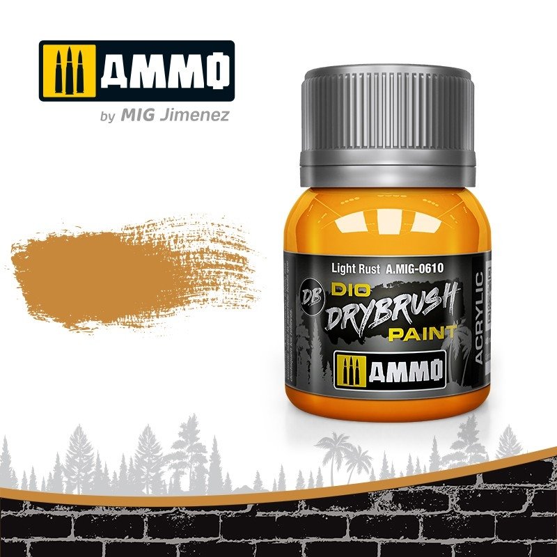 Ammo of Mig 0610 DRYBRUSH Light Rust 40ml