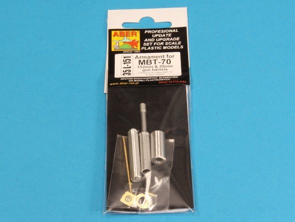 Aber 35L-151 Armament for MBT-70 - 152mm and 20mm gun barrels 1/35 – image 9