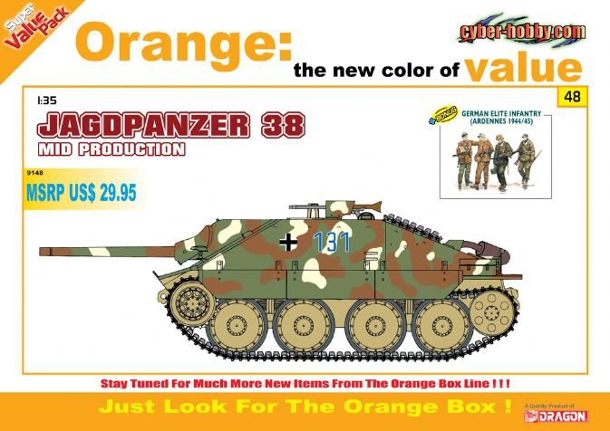 Cyber ​​Hobby 9148 Jagdpanzer 38 Mid Production (1/35)