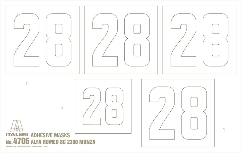 Italeri 4706 ALFA ROMEO 8C 2300 Monza 1/12 – immagine 14