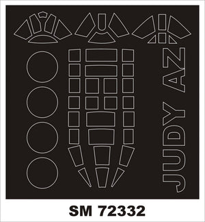 Montex SM72332 D4Y5 JUDY AZ-MODEL 1/72