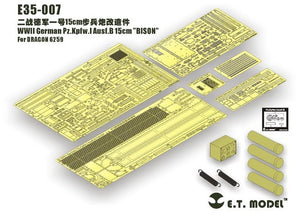 ET Model E35-007 WWII German Pz.Kpfw.I Ausf.B 15cm &amp;quot;BISON&amp;quot; (For DRAGON 6259) (1/35)