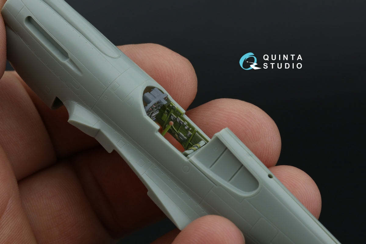 Quinta Studio QD+72054 P-40E Warhawk 3D-Printed &amp;amp; colored Interior on decal paper (Academy/Modelist) (with 3D-printed resin parts) 1/72 – image 11