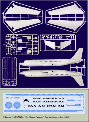 Roden 319 Boeing 720B Pan American 1/144 – image 2