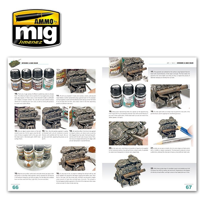 Ammo of Mig Jimenez 6201 ENCYCLOPEDIA OF MODELING TECHNIQUES – ARMORED VEHICLES VOLUME 2 – INTERIOR PAINTING AND PAINTING BASICS (Polish) – Bild 3