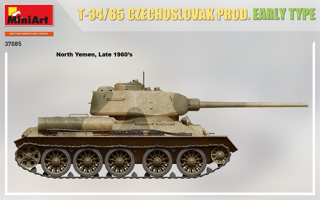 MiniArt 37085 T-34/85 CZECHOSLOVAK PROD. EARLY TYPE 1/35 – zdjęcie 5