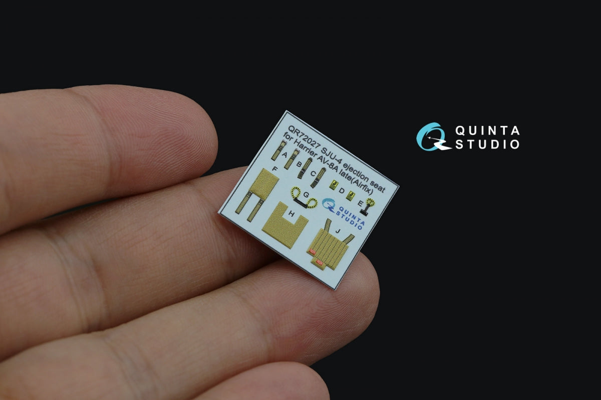Quinta Studio QD72127 AV-8A late 3D-Printed colored Interior on decal paper (Airfix) 1/72 – obrázek 7