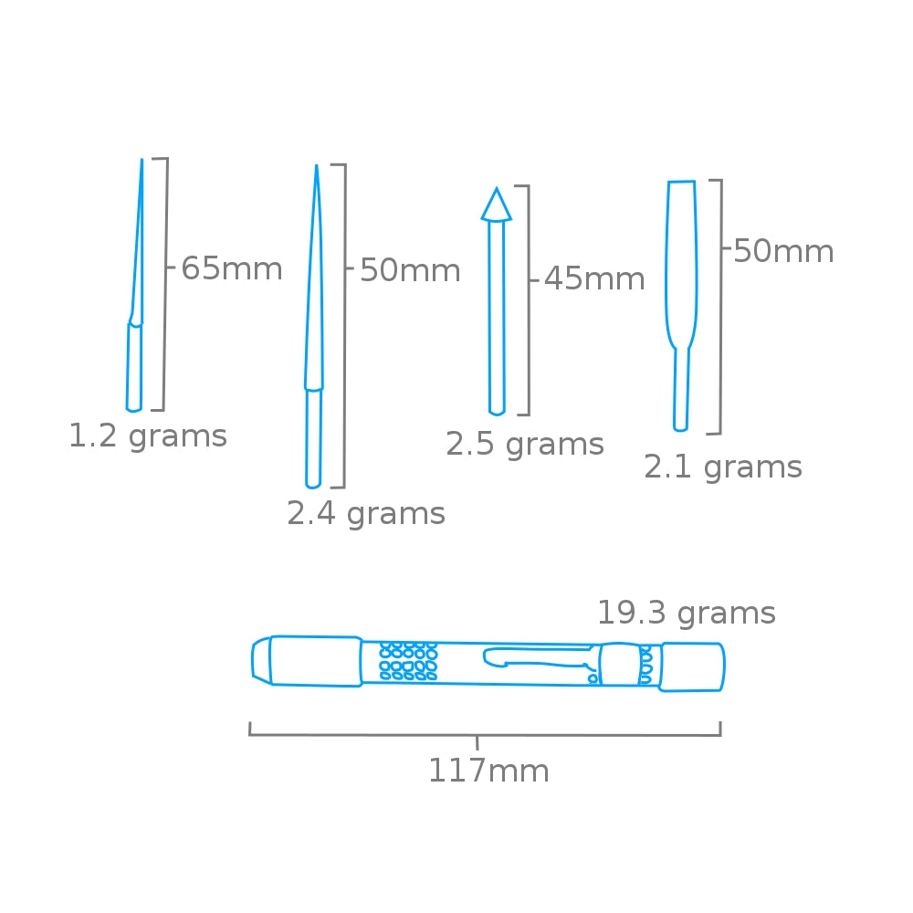 Modelcraft PFL6009 4 Pce Diamond Reamer &amp;amp; File Set – imagen 2