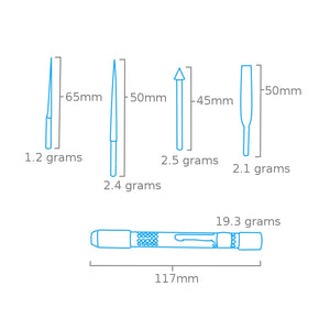 Modelcraft PFL6009 4 Pce Diamond Reamer &amp;amp; File Set – imagen 2