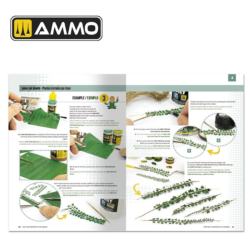 AMMO of Mig Jimenez 6254 MODELLING SCHOOL - How to use Vegetation in your Dioramas (Bilingual- English, Spanish) – obrázek 4