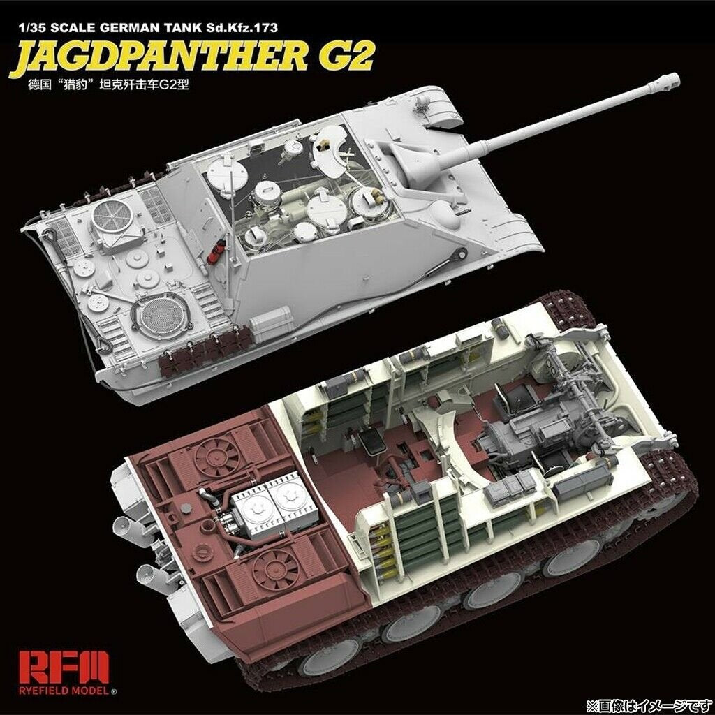 Rye Field Model 5022 German Heavy Tank Destroyer Sd. Kfz. 173 Jagdpanter G2 FULL Interior 1/35 – Bild 2