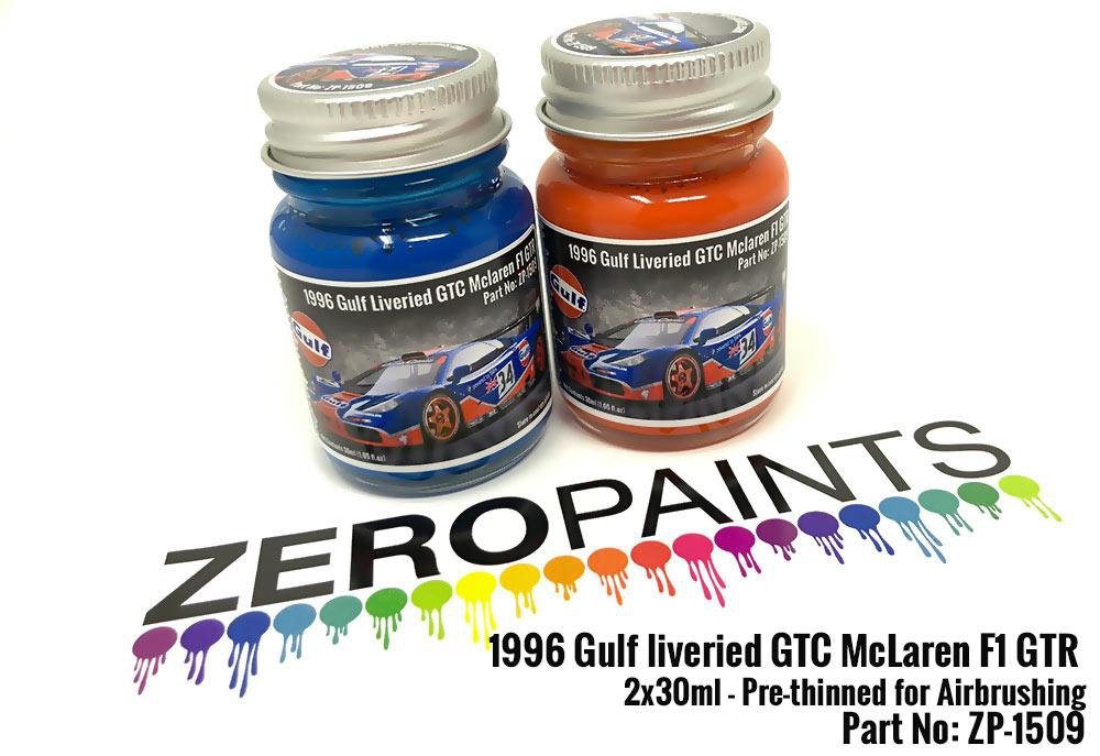 Zero Paints ZP-1509 - 1996 Gulf liveried GTC McLaren F1 GTR Paint Set 2x30ml – zdjęcie 2