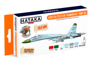 Hataka HTK-CS104 Early Su-27S/P/UB &amp;quot;Flanker-B/C&amp;quot; paint set (6x17ml)
