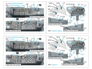 Quinta Studio QDS-48586 A-10A Warthog 3D-Printed &amp;amp; colored Interior on decal paper (GWH) (small version) 1/48 – image 12