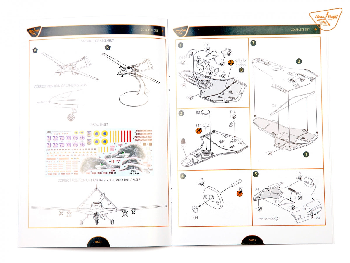 Clear Prop! CP3503 TB.2 UAV Ukrainian Navy STARTER KIT 1/35 – Bild 23