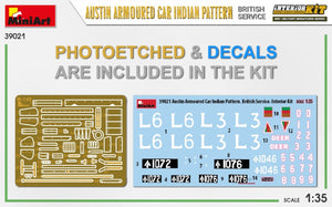 Miniart 39021 AUSTIN ARMORED CAR INDIAN PATTERN. BRITISH SERVICE. INTERIOR KIT 1/35 – obrázek 3