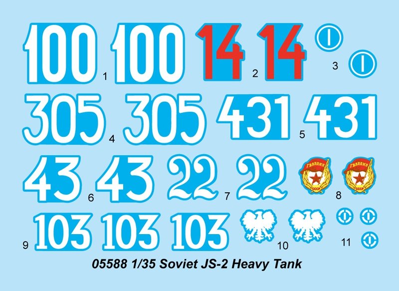 Trumpeter 05588 Soviet JS-2 Heavy Tank 1/35 – image 2