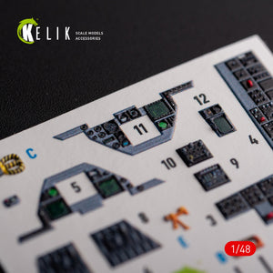 KELIK K48103 F-16A/C - interior 3D decals for Academy kit 1/48 – image 2