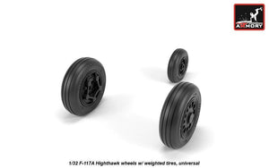 Armory Models AW32305 F-117A Nighthawk wheels w/ weighted tires 1/32 – image 2