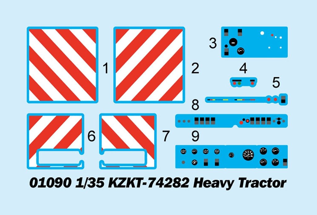 Trumpeter 01090 KZKT-74282 Heavy Tractor 1/35 – image 4