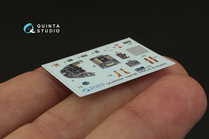 Quinta Studio QD48094 Bf 109G-6 3D-Printed &amp;amp; colored Interior on decal paper (for Eduard kit) 1/48 – image 4